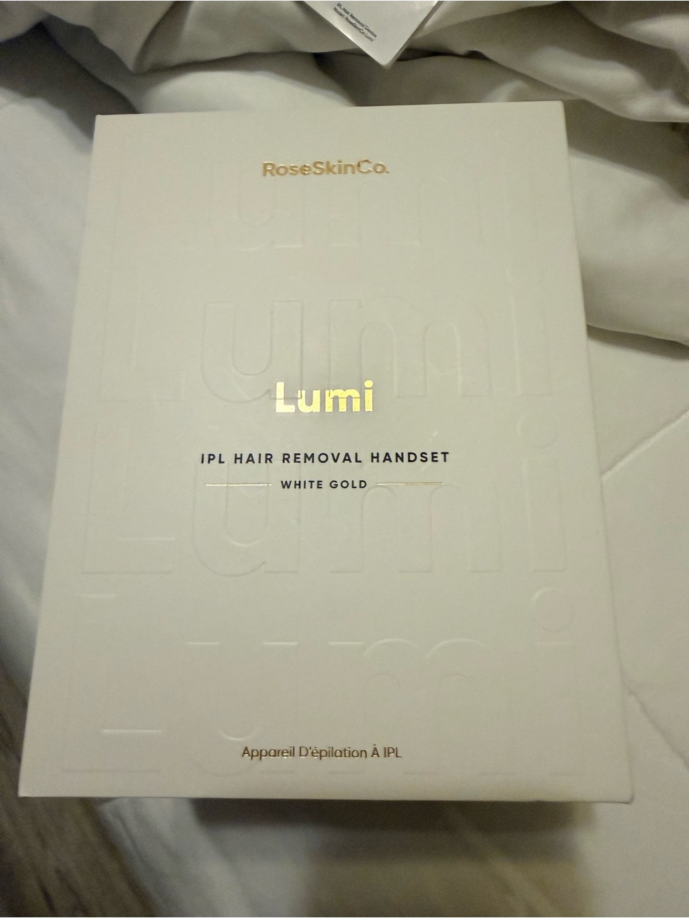 RoseSkinCo. Lumi IPL Hair Removal Handset - White Gold